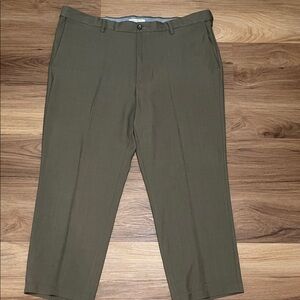 Franklin Tailored Classic Brown Dress Pants for Men 42x28